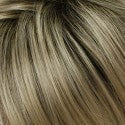 Color Rooted-Blonde=Brown roots on a Vanilla & Ash blonde base
