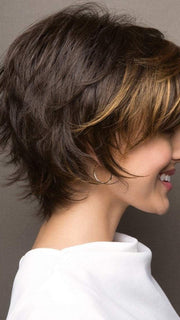 The ready-to-wear synthetic hair looks and feels like natural hair.