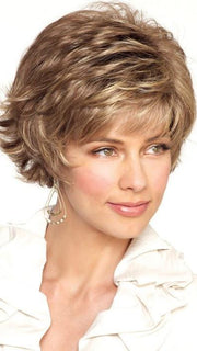 MASON by Noriko in MOCHACCINO R | Rooted Dark with Light Brown base with Strawberry Blonde highlights