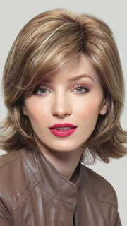 CLAIRE by Noriko in MOCHACCINO R | Rooted Dark with Light Brown base with Strawberry Blonde highlights
