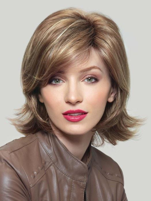 CLAIRE by Noriko in MOCHACCINO R | Rooted Dark with Light Brown base with Strawberry Blonde highlights