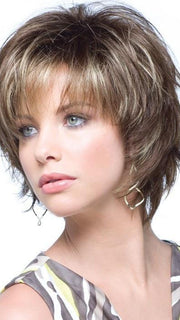 SKY LARGE by Noriko in ICED MOCHA R | Rooted Dark Brown with Medium Brown Base Blended with Light Blonde Highlights