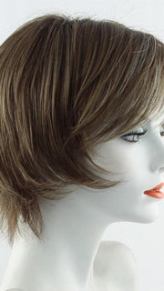ALMOND SPICE-R | Rooted Dark Brown with Medium Brown Base with Honey and Platinum Blonde Highlights