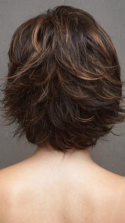 CHOCOLATE SWIRL | Dark Brown Base Evenly Blended with Light Auburn and Honey Blonde 