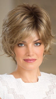 SKY PARTIAL MONO by Noriko in CREAMY TOFFEE - R | Rooted Dark With Light Platinum Blonde And Light Honey Blonde 50/50 Blend