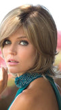 Claire PM (Partial Mono) by Noriko in SPRING HONEY R | Rooted Honey Blonde and Gold Platinum Blonde evenly blended