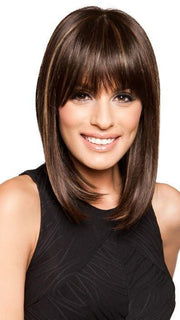 TATUM by Amore in COFFE LATTE | Dark Brown with Evenly Blended Honey Brown Highlights
