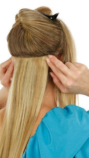 These virtually undetectable clip-in extensions can be put in & taken out in a matter of minutes