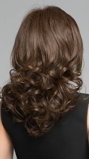 Beautiful curled tendrils that can be flat ironed smooth