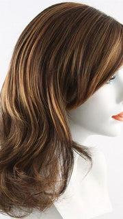 R3329S GLAZED AUBURN | Rich Dark Auburn with Pale Ginger Blonde Highlights