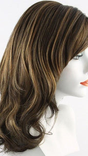 SS8/29 SHADED HAZELNUT | Rich Medium Brown Evenly Blended with Ginger Blonde Highlights with dark roots