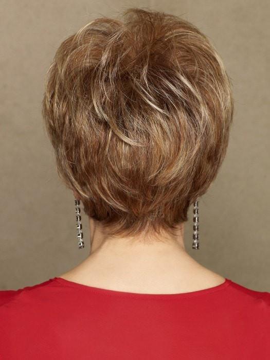 This light, boy cut features razor-like tapering of barely waved layers