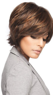 Layers add texture and movement. We used the Shaping Cream by BeautiMark to enhance the texture.