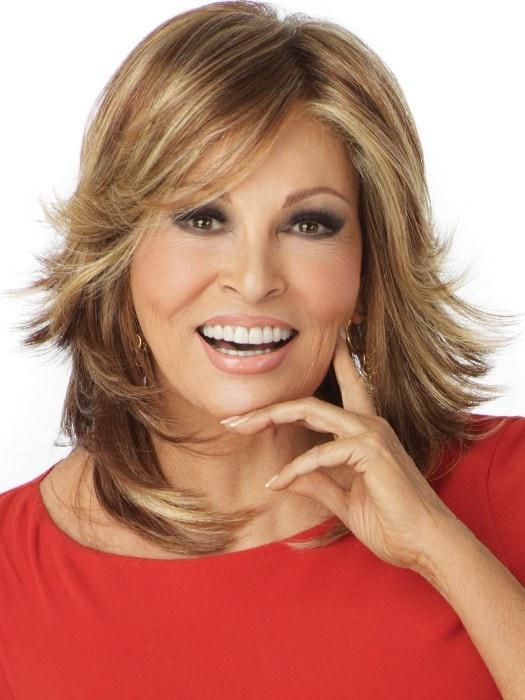 Encore by Raquel Welch: Color R29S+ Glazed Strawberry (Strawberry Blonde with Pale Blonde highlights)