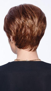 Classic tapered neckline giving you full coverage | Color: R3025S+ Glazed Cinnamon -medium reddish brown with ginger highlights on top