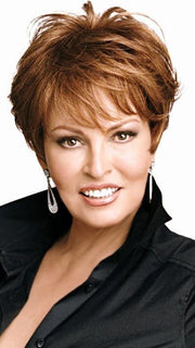 Sheer Indulgence Monofilament Top |Color: R3025S+ Glazed Cinnamon -medium reddish brown with ginger highlights on top