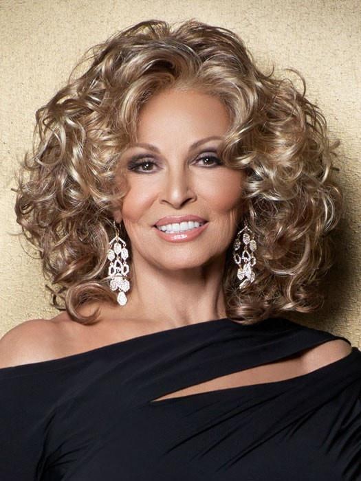 Glam Slam by Raquel Welch: Color R13F25 Praline Foil (Neutral Medium Brown with Pale Gold  highlights around the face)