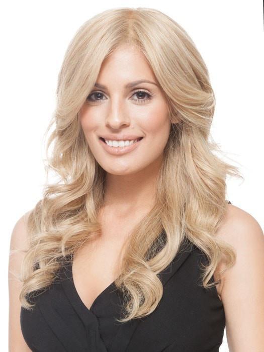 GRAND ENTRANCE by Raquel Welch in R1621S+ GLAZED SAND | Dark Natural Blonde with Cool Ash Blonde Highlights on Top