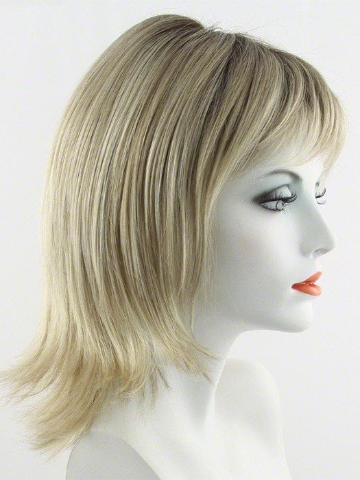 Color SS14/88 = Golden Wheat: Medium Blonde streaked with Pale gold highlights, medium brown roots