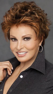 This carefree, short wig features a monofilament top and ready to wear lace front hairline