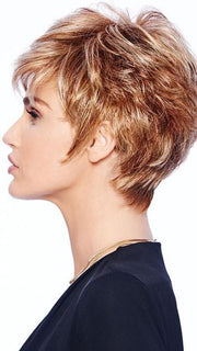 The ready-to-wear synthetic hair wig looks and feels like natural hair