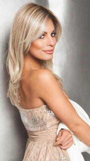 SPOTLIGHT LARGE by Raquel Welch in RL19/23SS SHADED BISCUIT | Light Ash Blonde Evenly Blended with Cool Platimun Blonde and Dark Roots