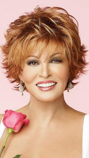 VOLTAGE LARGE by Raquel Welch in R28S GLAZED FIRE | Fiery Red  with Bright Red Highlights on Top