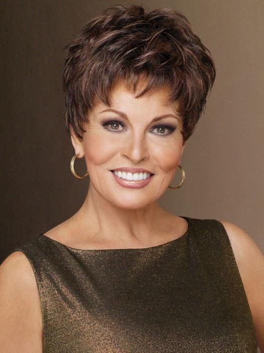 WINNER by Raquel Welch in R9S+ GLAZED MAHOGANY | Warm Medium Brown with Ginger Highlights on Top