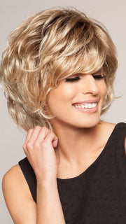 SALSA by Raquel Welch in SS14/88 SHADED GOLDEN WHEAT | Medium Blonde Streaked With Pale Gold Highlights Dark Brown with Subtle Warm Highlights Roots