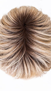 PEARL BLONDE ROOTED 101.20.25 | Pearl Platinum Blended with Light Strawberry Blonde and Lightest Golden Blonde with Shaded Roots