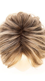 IVORY-BLONDE-SHADED 101.20.23 | Pearl Platinum and Dark Strawberry Blonde blend with Lightest Pale Blonde and Shaded Roots
