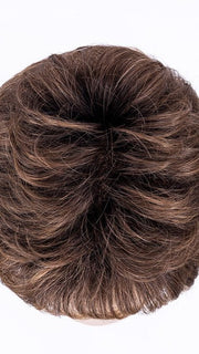MOCCA ROOTED 830.9.20 | Medium Brown, Light Auburn and Medium Warm Brown with Light Strawberry Blonde Blend and Shaded Roots
