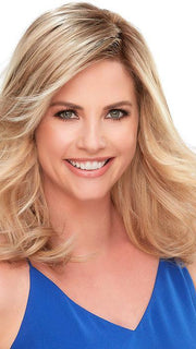 TOP SMART 12" by JON RENAU in 12FS8 | Light Gold Brown, Light Natural Gold Blonde and Pale Natural Gold-Blonde Blend, Shaded with Medium Brown