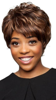 AMY by Vivica Fox in P4/27/30 Piano | Medium Dark Brown, Honey Blonde, and Copper Blonde