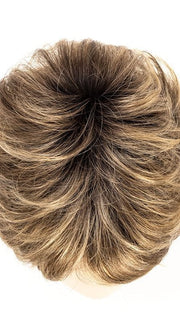 SAND SHADED 14.26.12 | Lightest Brown and Medium Ash Blonde blend with Light Golden Blonde and Shaded Roots