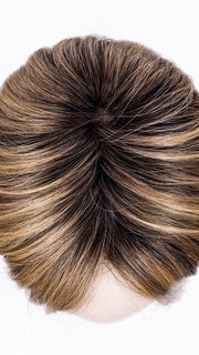 LIGHT BERNSTEIN ROOTED 12.26.27 | Lightest Brown, Light Golden Blonde, and Dark Strawberry Blonde Blend with Shaded Roots