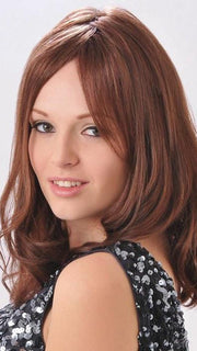 ADELLE MONO by Wig Pro in OPUS ONE | Blends of Medium Chestnut Brown (6), Medium Auburn (31) and Dark Auburn (33)