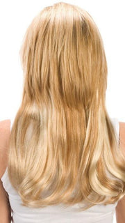 18" 5 LAYERS CLIP IN VOLUMIZER by WigPro in color 27/613 | Strawberry Blonde blended with Bleach Blonde